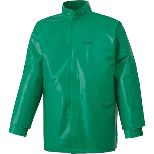 J43 380 CA-43&reg; FR Chemical- & Acid-Resistant Jacket, Small, Green Rideout Tool & Machine Inc.