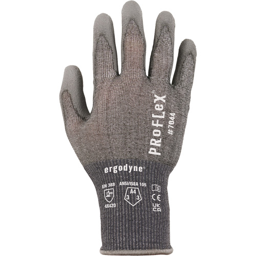 ProFlex 7025 Cut-Resistant Gloves, Size Small, 18 Gauge, Polyurethane Coated, Nylon/HPPE/Spandex Shell, ASTM ANSI Level A2/EN 388 Level B Rideout Tool & Machine Inc.