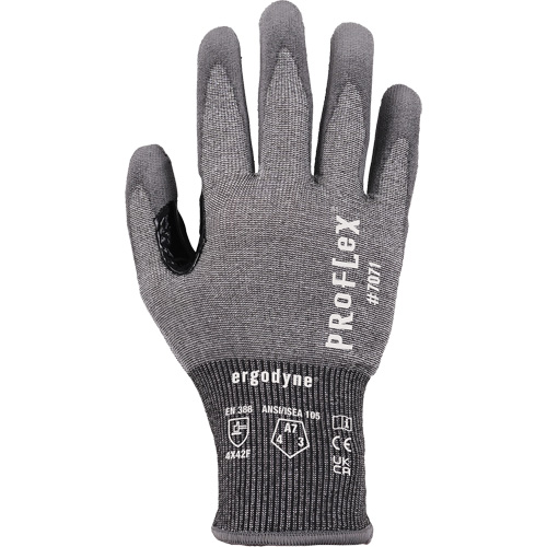 ProFlex 7071 PU Coated Cut-Resistant Gloves, Size Small, 18 Gauge, Polyurethane Coated, HPPE/Tungsten Shell, ASTM ANSI Level A7/EN 388 Level F Rideout Tool & Machine Inc.