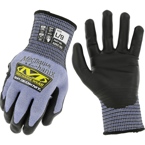 Gants r&eacute;sistants aux coupures SpeeKnit S2EC33, Taille Petit/7, Calibre 18, Rev&ecirc;tement Ur&eacute;thane, Enveloppe en PEHP/Tungst&egrave;ne, ASTM ANSI niveau A5/EN 388 niveau D Rideout Tool & Machine Inc.