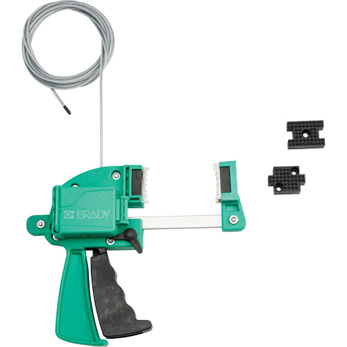 Verrou de c&acirc;ble &agrave; pince vert, Longueur de 8' Rideout Tool & Machine Inc.