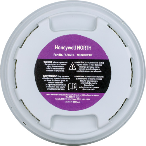 Cartouche filtre HEPA, Vapeur organique Rideout Tool & Machine Inc.