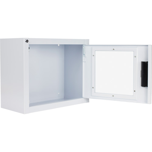 Armoire compacte standard pour DEA avec alarme, Philips/Defibtech/Heartsine Pour, Non m&eacute;dical Rideout Tool & Machine Inc.