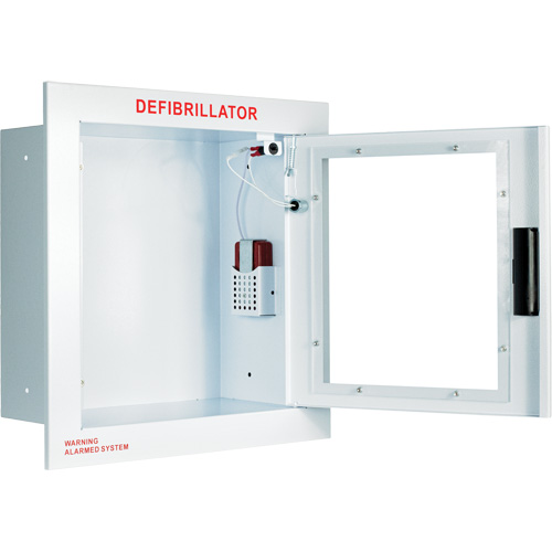 Fully Recessed Large Cabinet with Alarm, Zoll AED Plus&reg;/Zoll AED 3/Cardio-Science/Physio-Control For, Non-Medical Rideout Tool & Machine Inc.