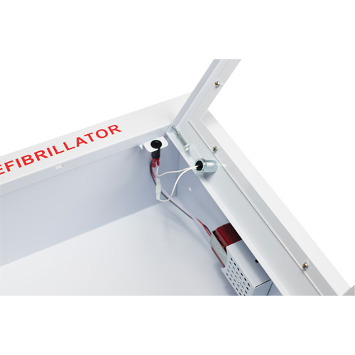 Semi-Recessed Large Cabinet with Alarm, Zoll AED Plus&reg;/Zoll AED 3/Cardio-Science/Physio-Control For, Non-Medical Rideout Tool & Machine Inc.