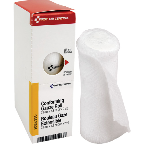 Recharge de bandage en gaze &eacute;tirable et conforme SmartCompliance, Rouleau, 6' lo x 3" la, St&eacute;rile, Dispositif m&eacute;dical Classe 1 Rideout Tool & Machine Inc.