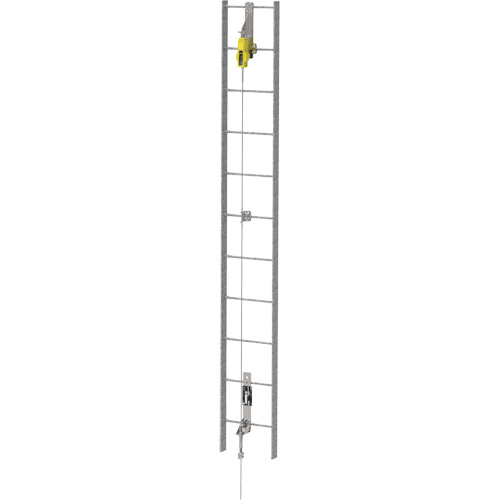 Ensemble de c&acirc;bles de s&eacute;curit&eacute; pour &eacute;chelle verticale Latchways, Acier inoxydable Rideout Tool & Machine Inc.
