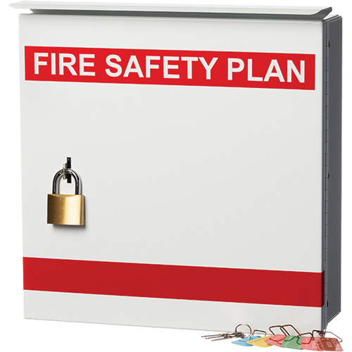 Boîte pour plan de s&eacute;curit&eacute; en cas d'incendie Rideout Tool & Machine Inc.
