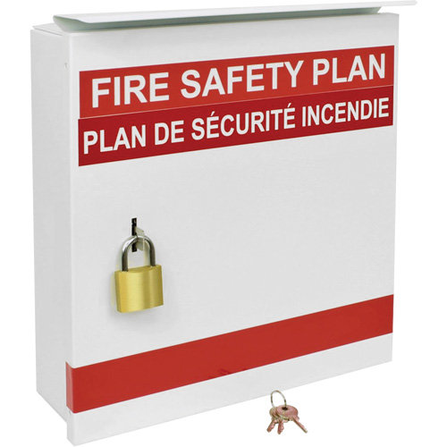 Boîte pour plan de s&eacute;curit&eacute; en cas d'incendie Rideout Tool & Machine Inc.