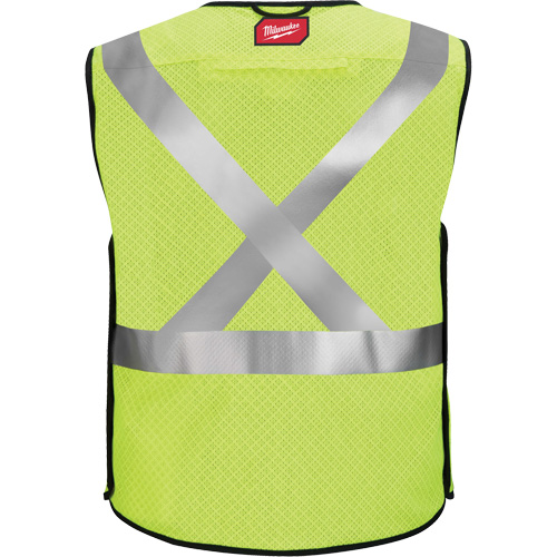 Gilet de s&eacute;curit&eacute; &agrave; maille d&eacute;tachable, Noir/Jaune lime haute visibilit&eacute;, Moyen/Petit Rideout Tool & Machine Inc.