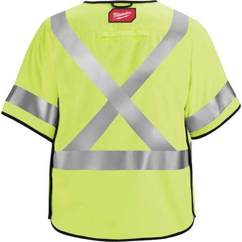 Gilet de s&eacute;curit&eacute; &agrave; maille d&eacute;tachable, Noir/Jaune lime haute visibilit&eacute;, Moyen/Petit Rideout Tool & Machine Inc.