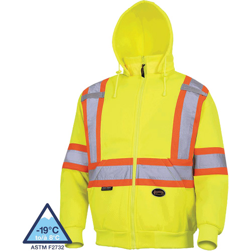 6925 Chandail &agrave; capuche, T-petit, Jaune haute visibilit&eacute; Rideout Tool & Machine Inc.