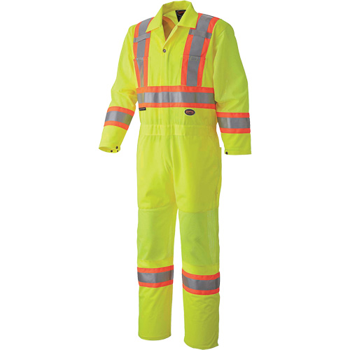 5999A Combinaison de s&eacute;curit&eacute; routi&egrave;re, T-petit, Jaune lime haute visibilit&eacute; Rideout Tool & Machine Inc.