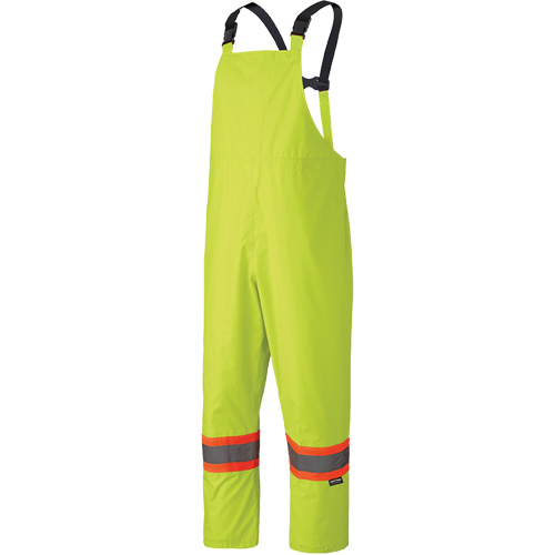 5609 210D Waterproof Rain Suit, Polyester/PVC, X-Small, High Visibility Lime-Yellow Rideout Tool & Machine Inc.