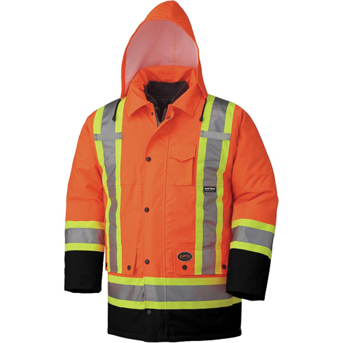 5020BB Waterproof 7-in-1 Safety Parka, High Visibility Orange, 2X-Large Rideout Tool & Machine Inc.