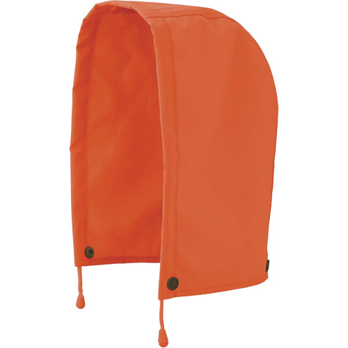 5400H 300D Trilobal Ripstop Waterproof Rain Jacket Hood, High Visibility Orange, Polyester Rideout Tool & Machine Inc.