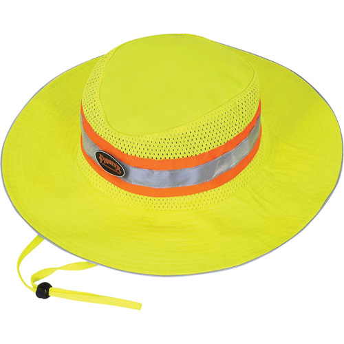 279 Ranger's Hat with Strap, High Visibility Lime-Yellow, Polyester Rideout Tool & Machine Inc.