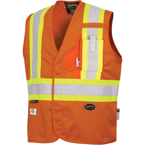 7728 FR-Tech&reg; Flame-Resistant Arc Safety Vest, Small, High Visibility Orange, 10 cal/cm² Rideout Tool & Machine Inc.
