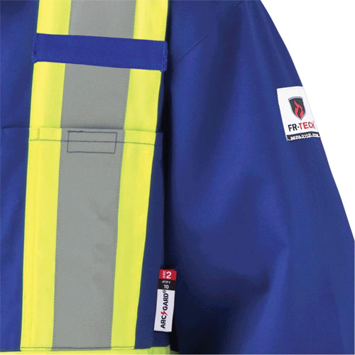7706 FR-Tech&reg; Flame-Resistant Coverall with Leg Zippers, Size 36, Royal Blue, 9.7 cal/cm² Rideout Tool & Machine Inc.