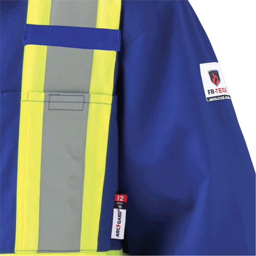7706T Combinaison ignifuge FR-Tech avec fermetures &agrave; glissi&egrave;re aux jambes, Taille 40 (grand taille), Bleu royal, 9,7 cal/cm² Rideout Tool & Machine Inc.