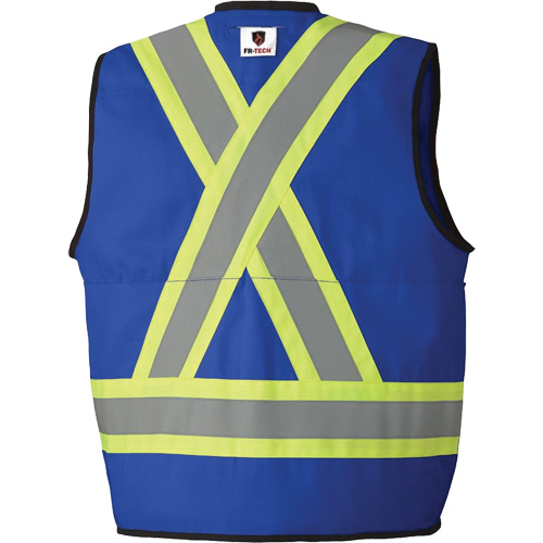 7733 FR-Tech&reg; Flame-Resistant Arc Surveyor's Vest, Small, Royal Blue, 9.7 cal/cm² Rideout Tool & Machine Inc.