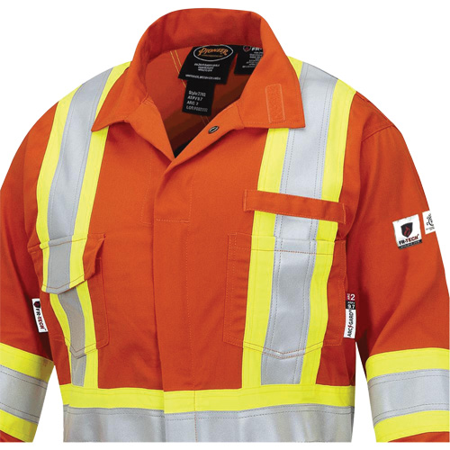 7702W Combinaison FR-Tech ignifuge/contre les arcs pour femme, Taille T-petit, Orange haute visibilit&eacute;, 10 cal/cm² Rideout Tool & Machine Inc.