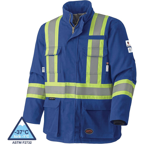 5523 Manteau de s&eacute;curit&eacute; ignifuge, Petit, Bleu royal, 58 cal/cm² Rideout Tool & Machine Inc.