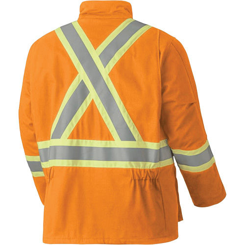 5533 Flame-Resistant Safety Parka, Small, High Visibility Orange, 58 cal/cm² Rideout Tool & Machine Inc.