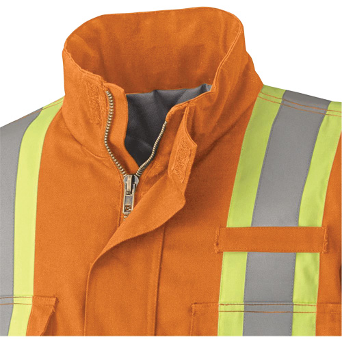 5533 Flame-Resistant Safety Parka, Small, High Visibility Orange, 58 cal/cm² Rideout Tool & Machine Inc.