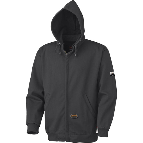 337 Flame-Resistant Zip Style Hoodie, Men's, X-Small, Black, 22 cal/cm² Rideout Tool & Machine Inc.