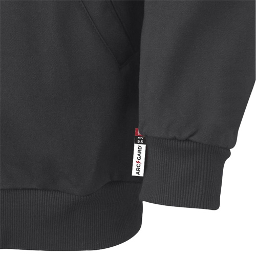 337 Flame-Resistant Zip Style Hoodie, Men's, X-Small, Black, 22 cal/cm² Rideout Tool & Machine Inc.