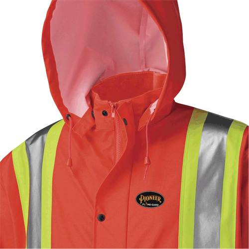 5896 Manteau long imperm&eacute;able et ignifuge, Petit, Orange haute visibilit&eacute; Rideout Tool & Machine Inc.
