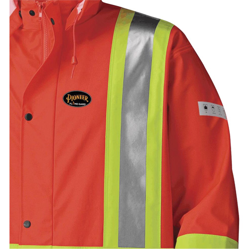 5896 Manteau long imperm&eacute;able et ignifuge, Petit, Orange haute visibilit&eacute; Rideout Tool & Machine Inc.