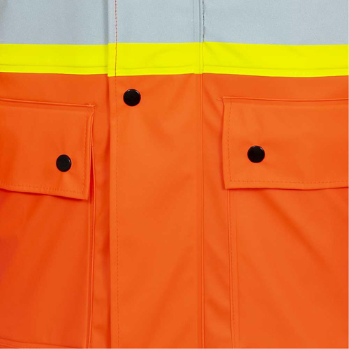 5892PKT High-Visibility FR Waterproof Safety Jacket, X-Small, High Visibility Orange Rideout Tool & Machine Inc.