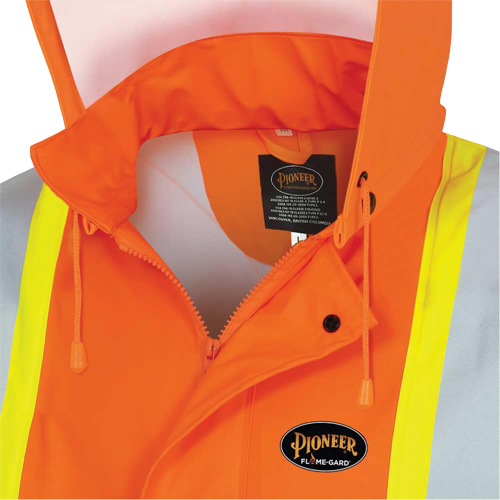 5892PKT High-Visibility FR Waterproof Safety Jacket, X-Small, High Visibility Orange Rideout Tool & Machine Inc.