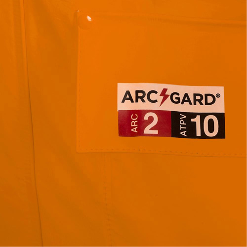 5880 Manteau de pluie ignifuge et protection contre les &eacute;clats d'arc &eacute;lectrique, T-petit, Orange haute visibilit&eacute;, 10 cal/cm² Rideout Tool & Machine Inc.