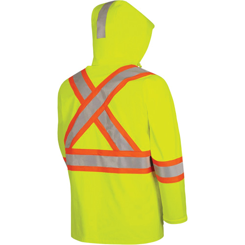 5881 Manteau de pluie ignifuge et protection contre les &eacute;clats d'arc &eacute;lectrique, T-petit, Jaune haute visibilit&eacute;, 10 cal/cm² Rideout Tool & Machine Inc.