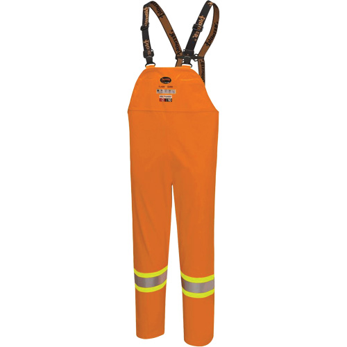 5882 FR/Arc-Rated Waterproof Safety Bib Pants, X-Small, High Visibility Orange Rideout Tool & Machine Inc.