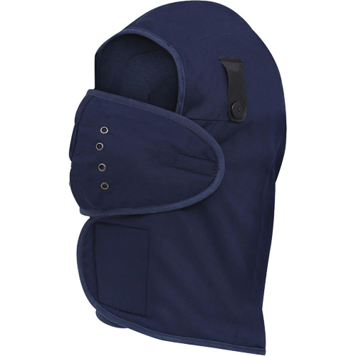 565N Long-Necked Hardhat Liner, Fleece Lining, One Size, Navy Blue Rideout Tool & Machine Inc.