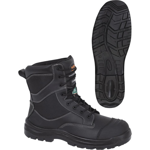 1050 Bottes de s&eacute;curit&eacute; composites noires, Cuir, Taille 14, Imperm&eacute;able Rideout Tool & Machine Inc.