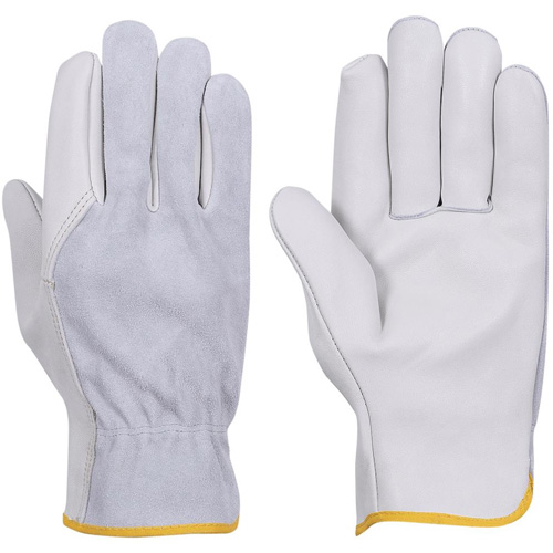 535G Beige Driver's Gloves, Small, Grain Cowhide Palm Rideout Tool & Machine Inc.