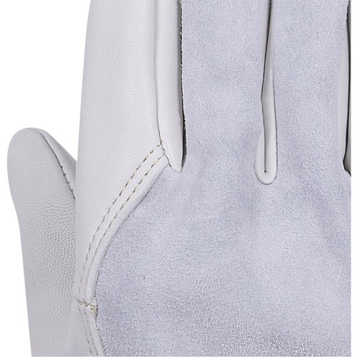 535G Beige Driver's Gloves, Small, Grain Cowhide Palm Rideout Tool & Machine Inc.