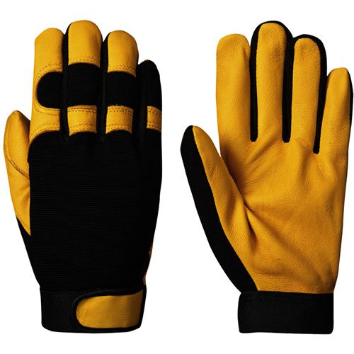 890 Mechanic's Style Ergonomic Gloves, Grain Goatskin Palm, Size Small Rideout Tool & Machine Inc.