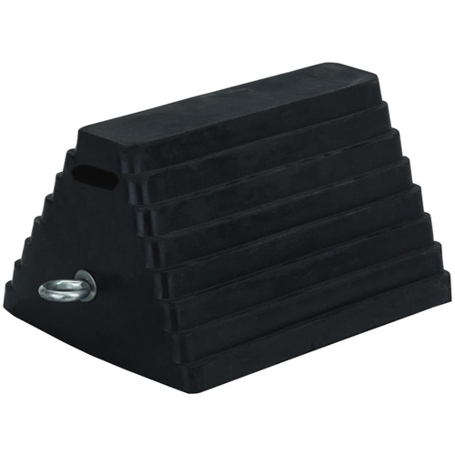 298 Double-Sided Wheel Chock, 6" x 8", Black Rideout Tool & Machine Inc.