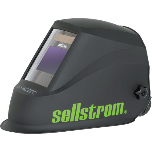 WHM2000 Casque de soudage ADF de la s&eacute;rie Advantage Plus, 3,94" lo x 2,36" la Champ de vision, Noir/Vert Rideout Tool & Machine Inc.