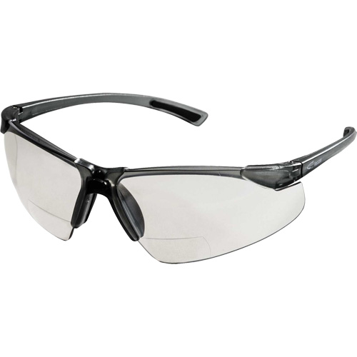 XM340RX Lunettes de s&eacute;curit&eacute; avec grossissement 2X, Lentille Transparent, Anti-&eacute;gratignures, ANSI Z87+/R&eacute;pond ou surpasse la norme CSA Z94.3 Rideout Tool & Machine Inc.