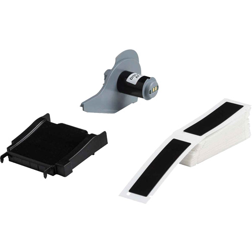 Raised Panel Labels, Polyester, 1" L x 4" H, Black Rideout Tool & Machine Inc.