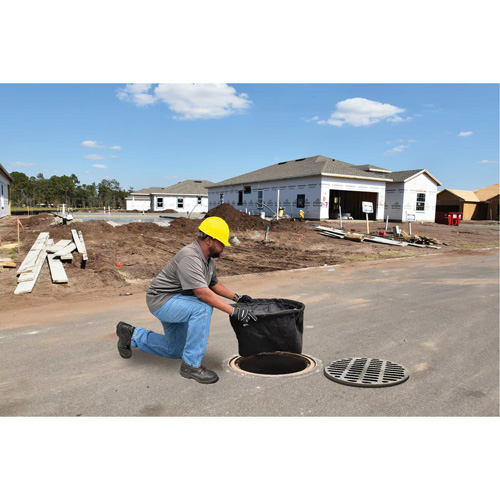 Bac de r&eacute;tention rond Ultra-Drain Guard avec orifice de trop-plein, Huile & s&eacute;diments, 25" - 29" lo x 25" - 29" la Rideout Tool & Machine Inc.