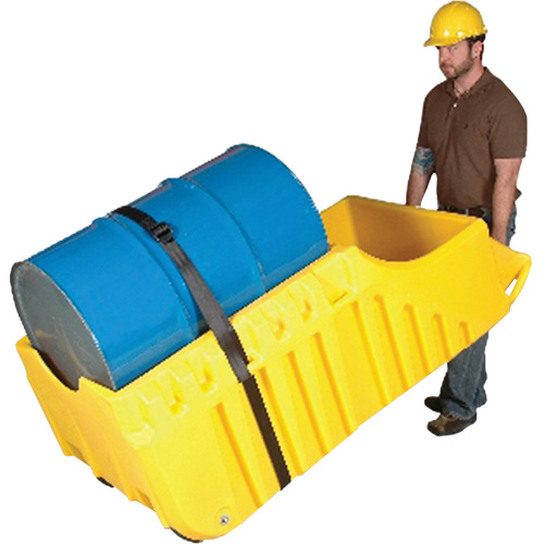 Chariot pour baril, 26,5'' lo x 26,5'' la x 5'' h, Cap. de d&eacute;versement 800 gal. US Rideout Tool & Machine Inc.