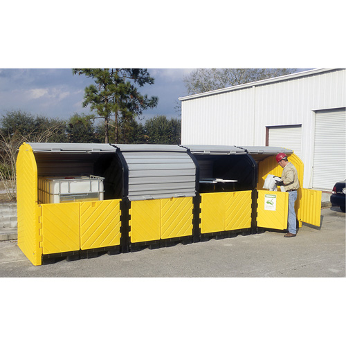 P16 Plus Ultra-Hard Top Spill Pallets&reg; without Drain, 250" L x 79" W x 62" H, 9000 lbs. Load Capacity Rideout Tool & Machine Inc.